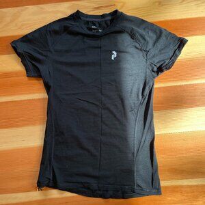 Peak Performance - Training T - Merino/Poly/Elastan - Black Womens Small